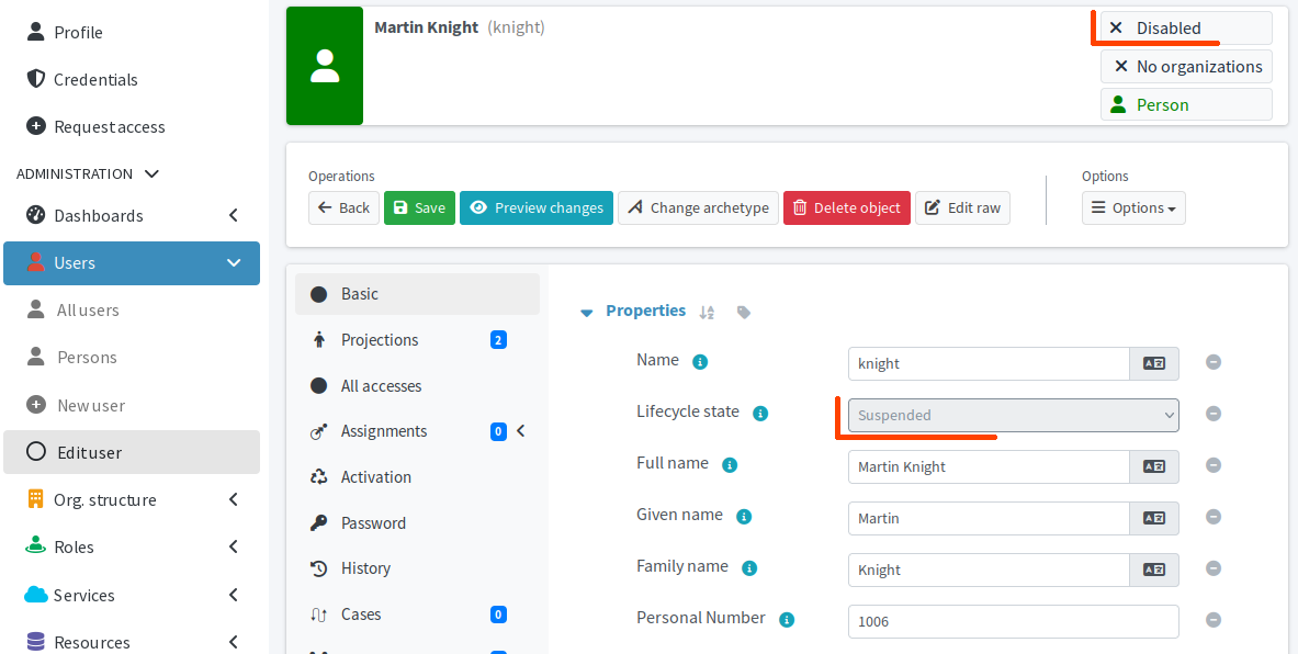 User Martin Knight is suspended due to his long-term leave
