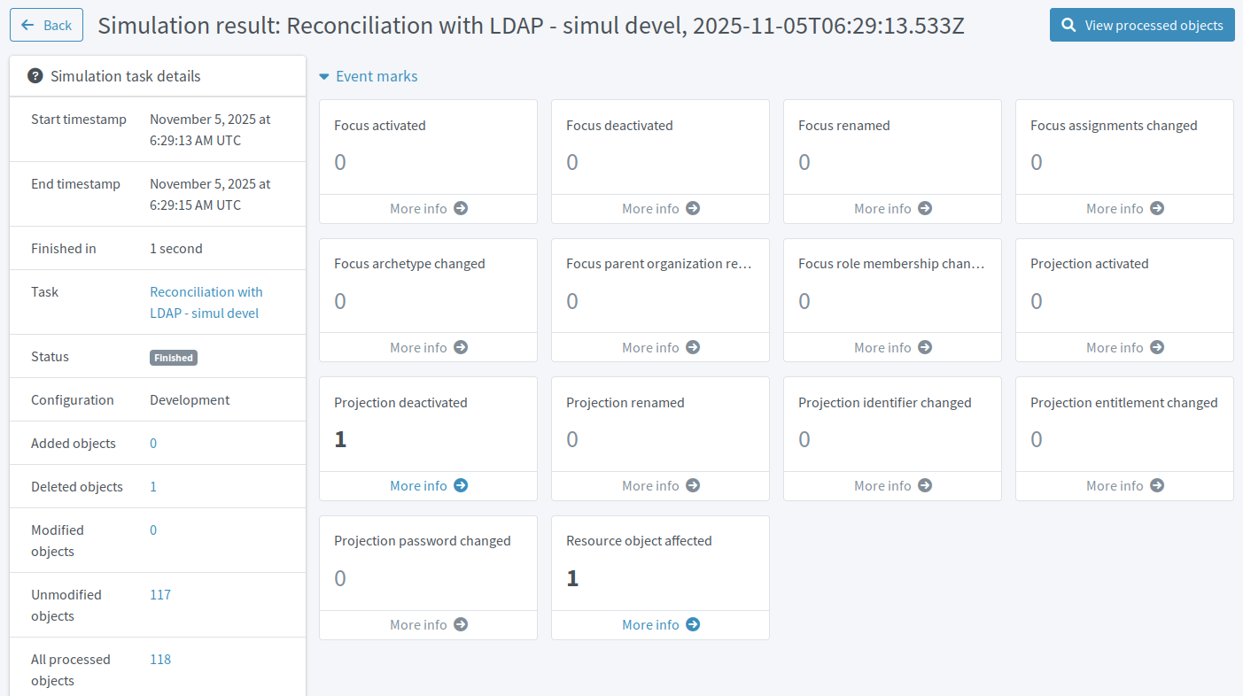 ldap delete unmatched accounts simulation result