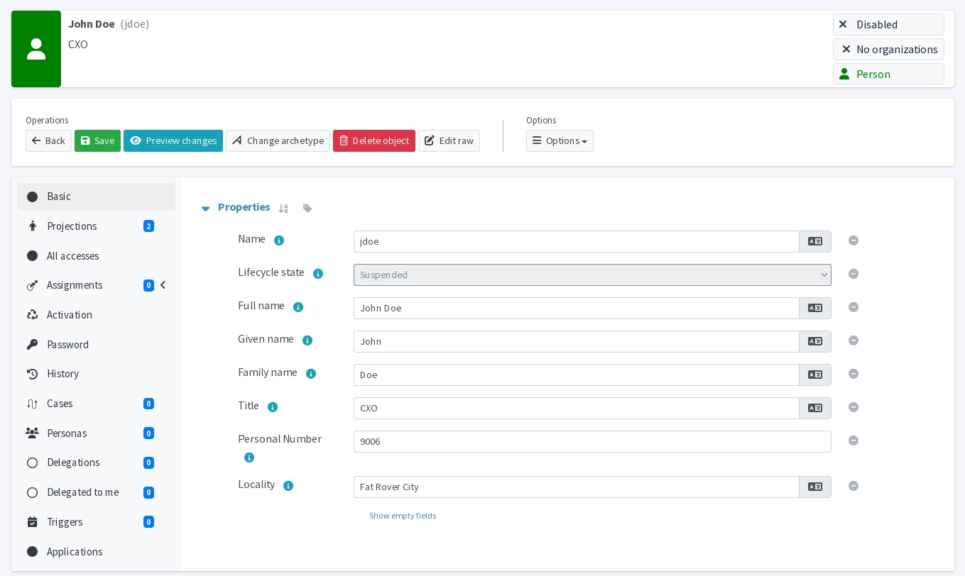User with wrong source data in midPoint