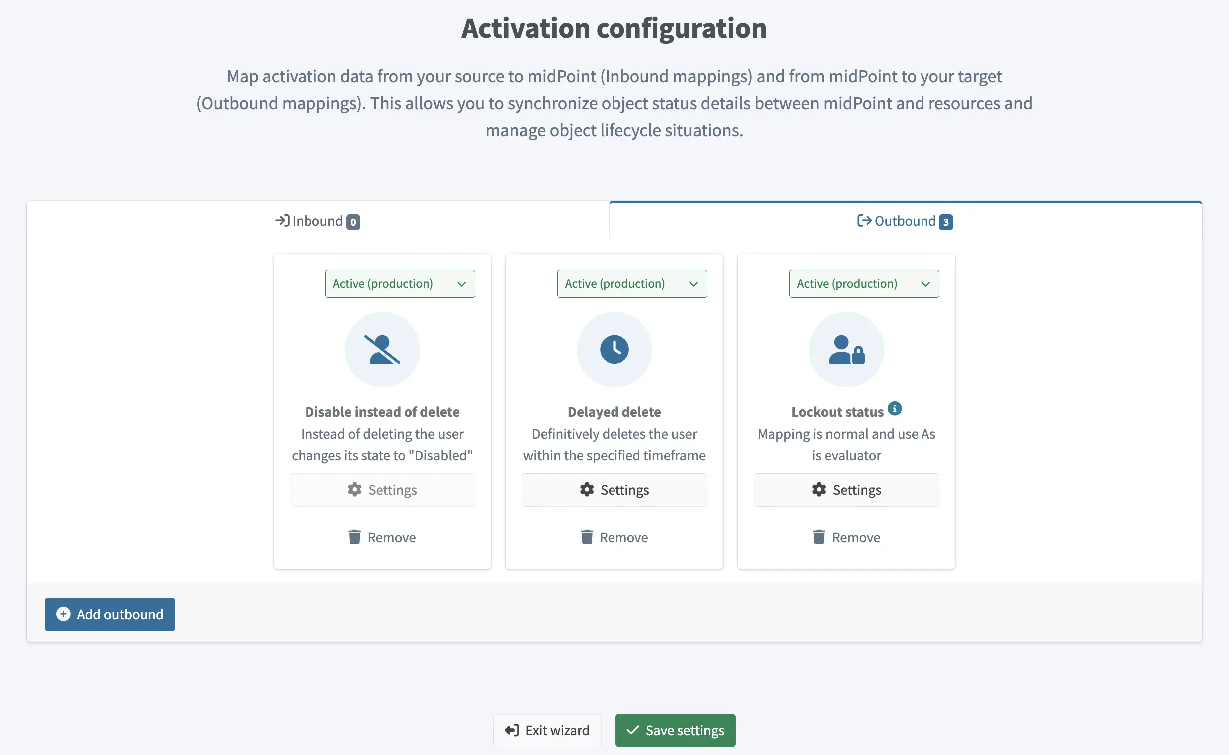 activation outbound rules