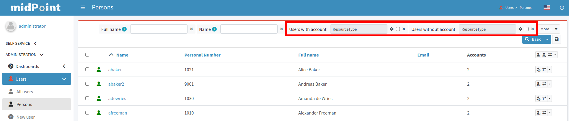Example of using the Person archetype